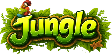 jungle সবুজ ব্র্যান্ড লোগো